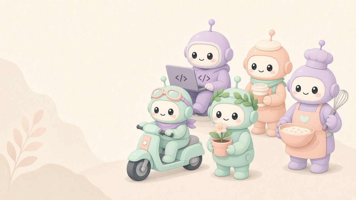 Real World Agents cute bots hero