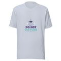 Focus Hero tee DO NOT DISTURB — cute focus robot graphic tee mockup