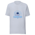 Zoom Hero tee CAMERA ON — cute WFH robot graphic tee mockup