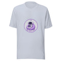 Pixel Badge tee ONE MORE LEVEL — cute gaming robot graphic tee mockup
