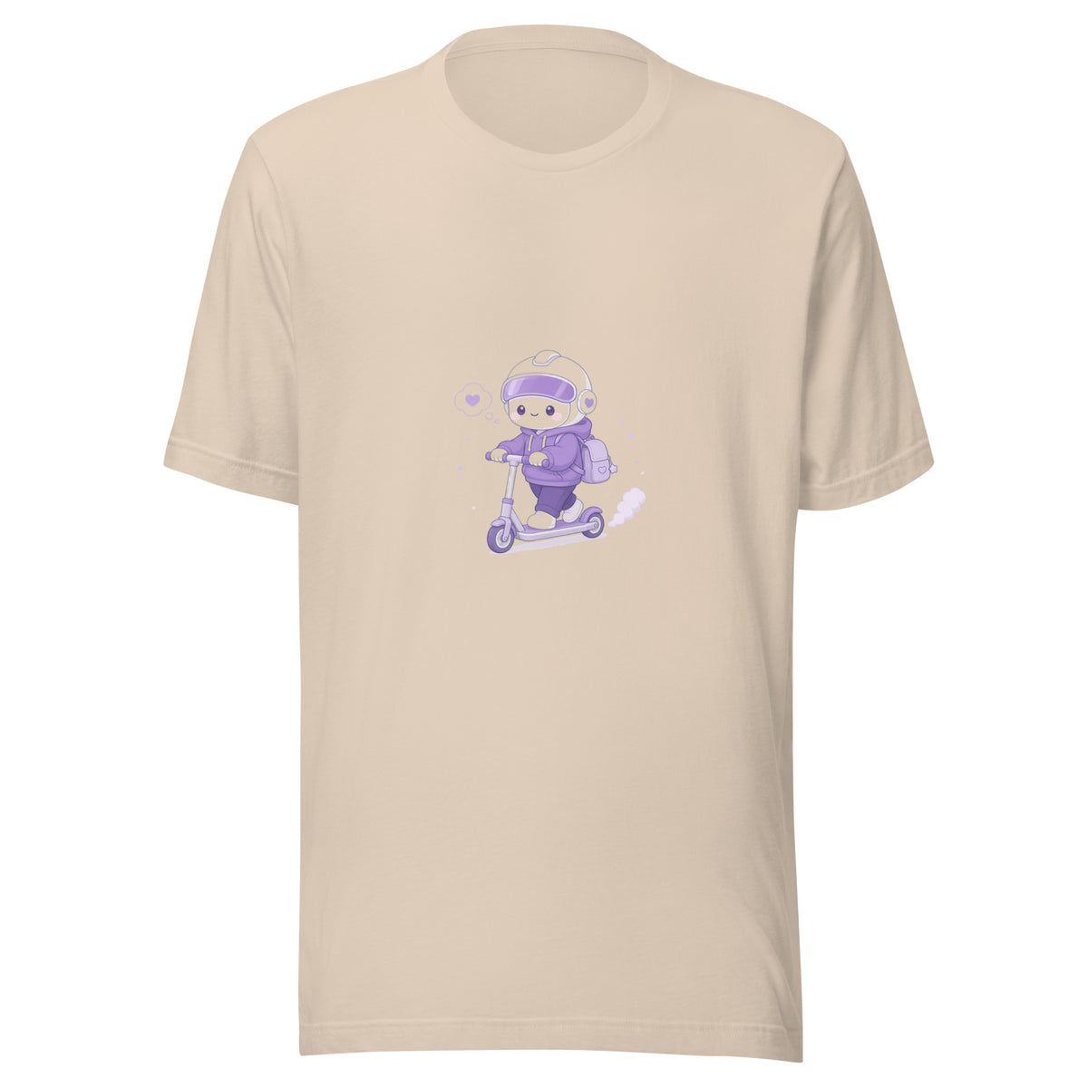 Dash Hero tee ALMOST THERE — cute commute robot graphic tee mockup
